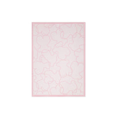 Manta jacquard 78x104 cm multi osos rosa
