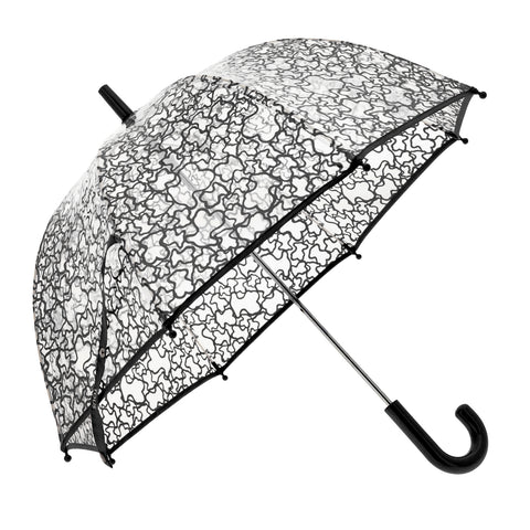 Paraguas Kaos transparente negro