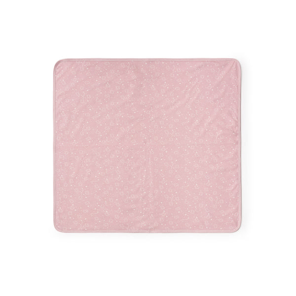 Arrullo 75x75cm micro estampado "Tra. malla felpa" rosa