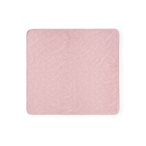 Arrullo 75x75cm micro estampado "Tra. malla felpa" rosa